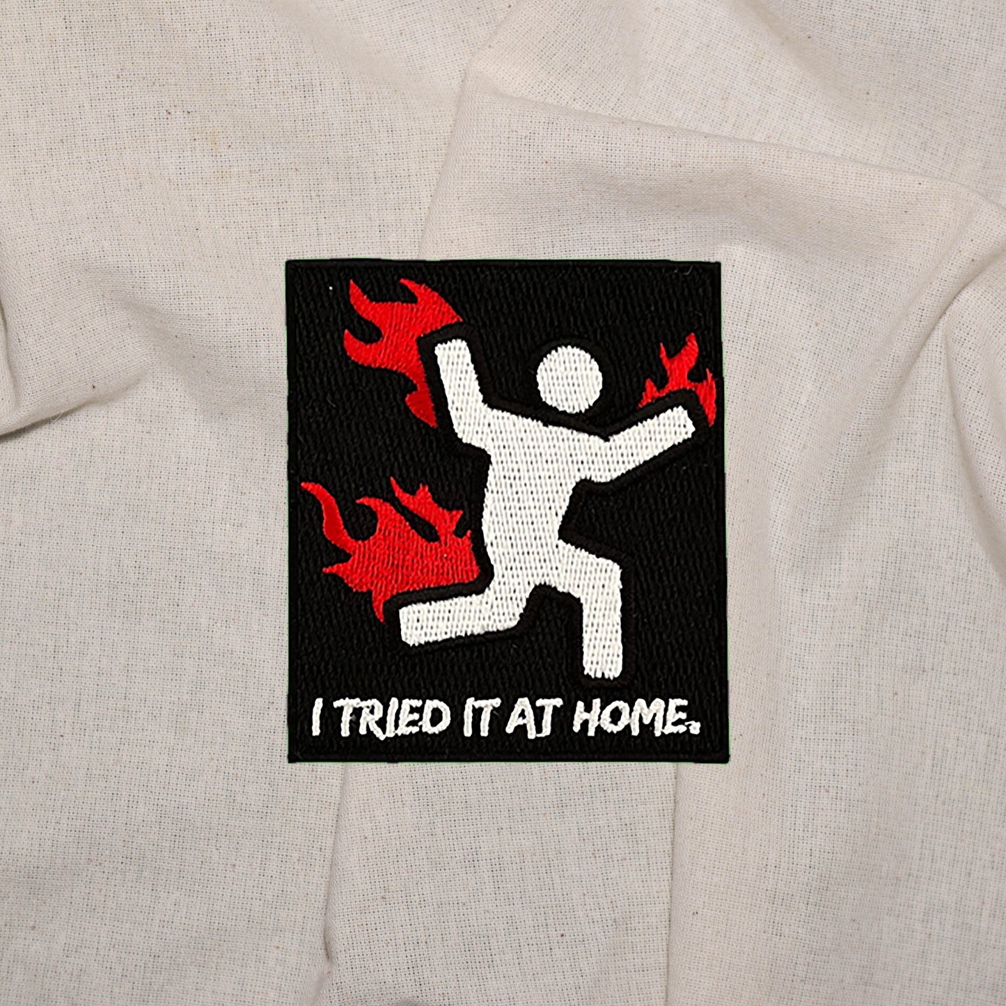 Iron on  I tried it at home for Patch, Funny Patch, Embroidered Patch, Patch for Jackets, Badge ,Meme Applique, Art