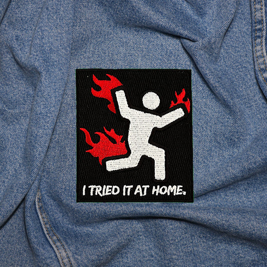 Iron on  I tried it at home for Patch, Funny Patch, Embroidered Patch, Patch for Jackets, Badge ,Meme Applique, Art