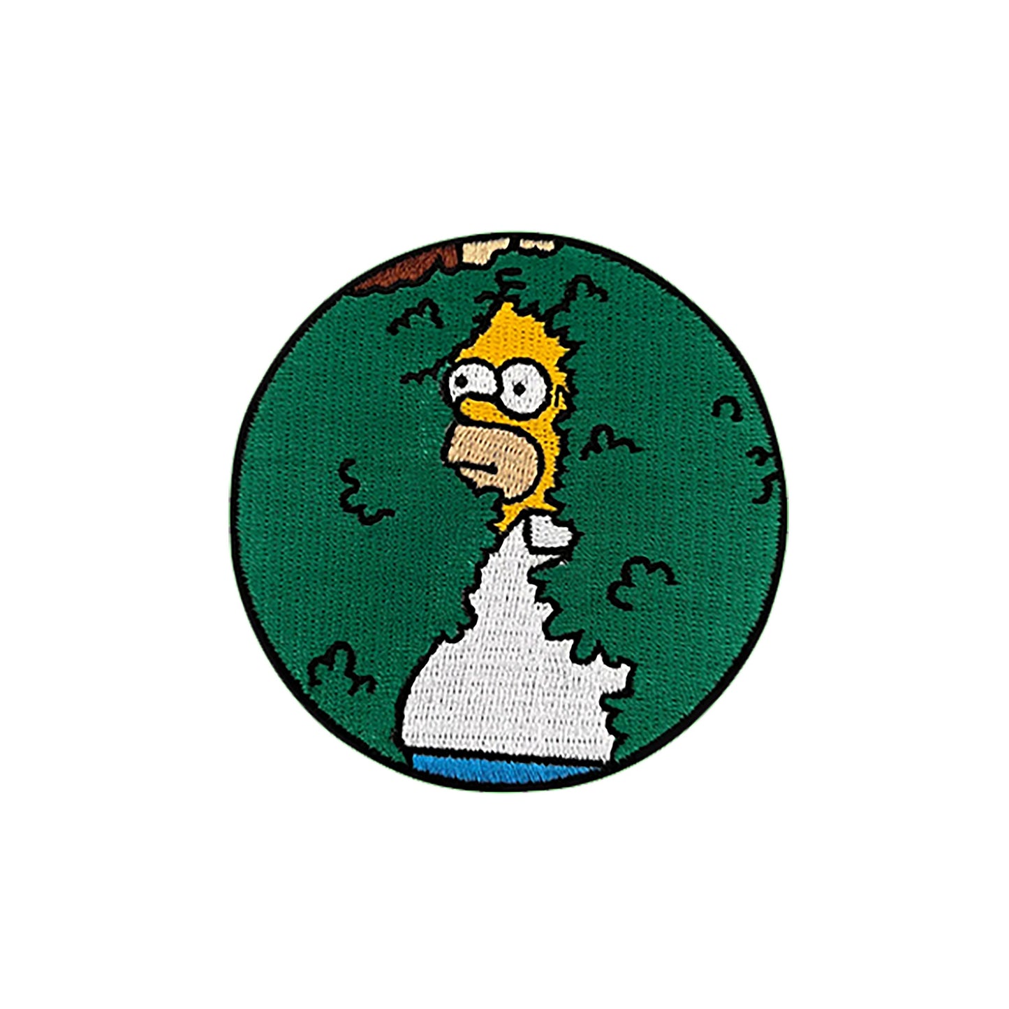 Iron on Homer Simp disappears into the bush Patch, Funny Patch, Embroidered Patch, Patch for Jackets, Badge ,Meme Applique, cool