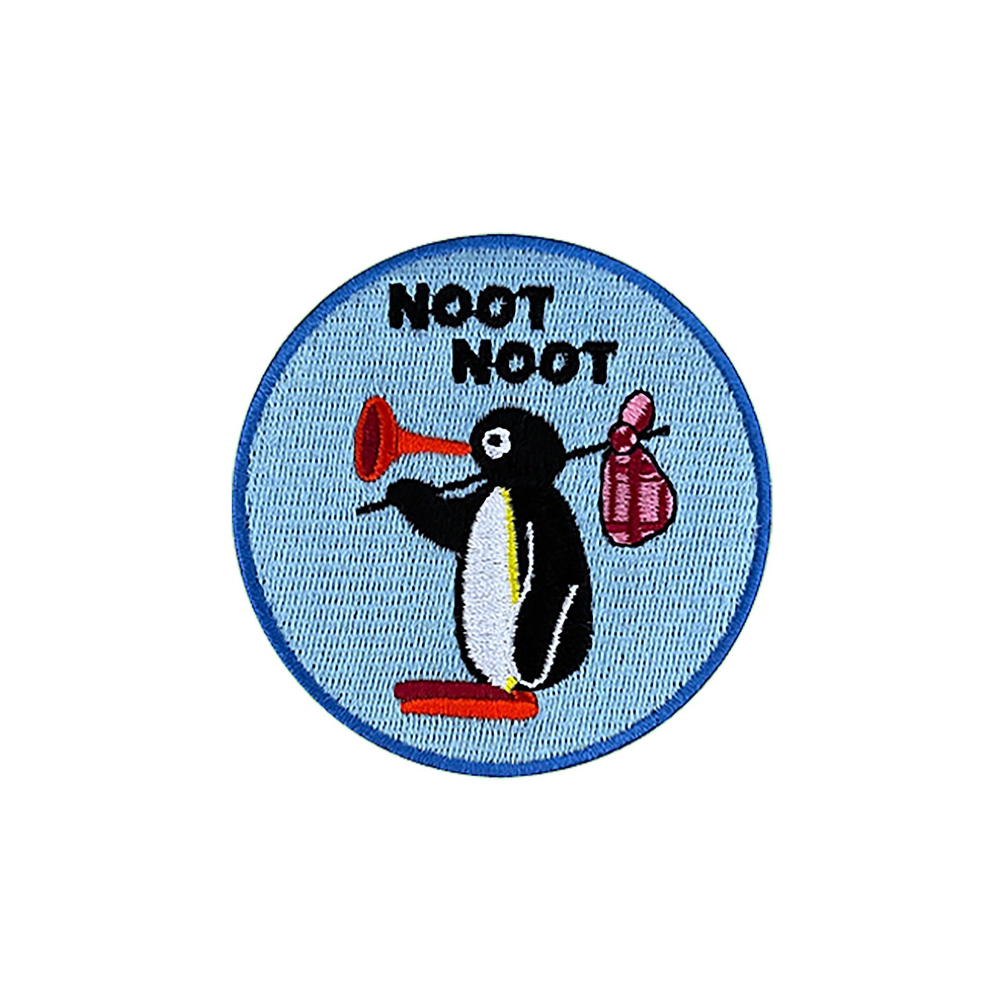 Iron on cute Pingu Noot Noot  Patch, Funny Patch, Embroidered Patch, Patch for Jackets, Badge ,Meme Applique, cool