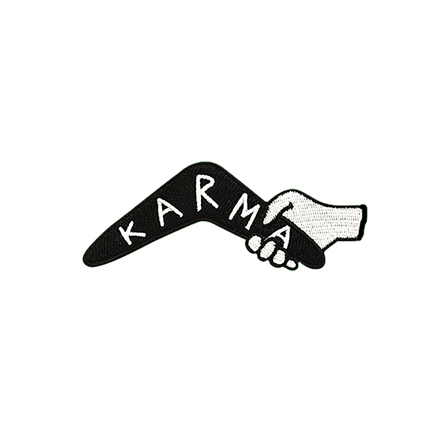 Iron on  Karma Boomerang Patch, Funny Patch, Embroidered Patch, Patch for Jackets, Badge ,Meme Applique, cool