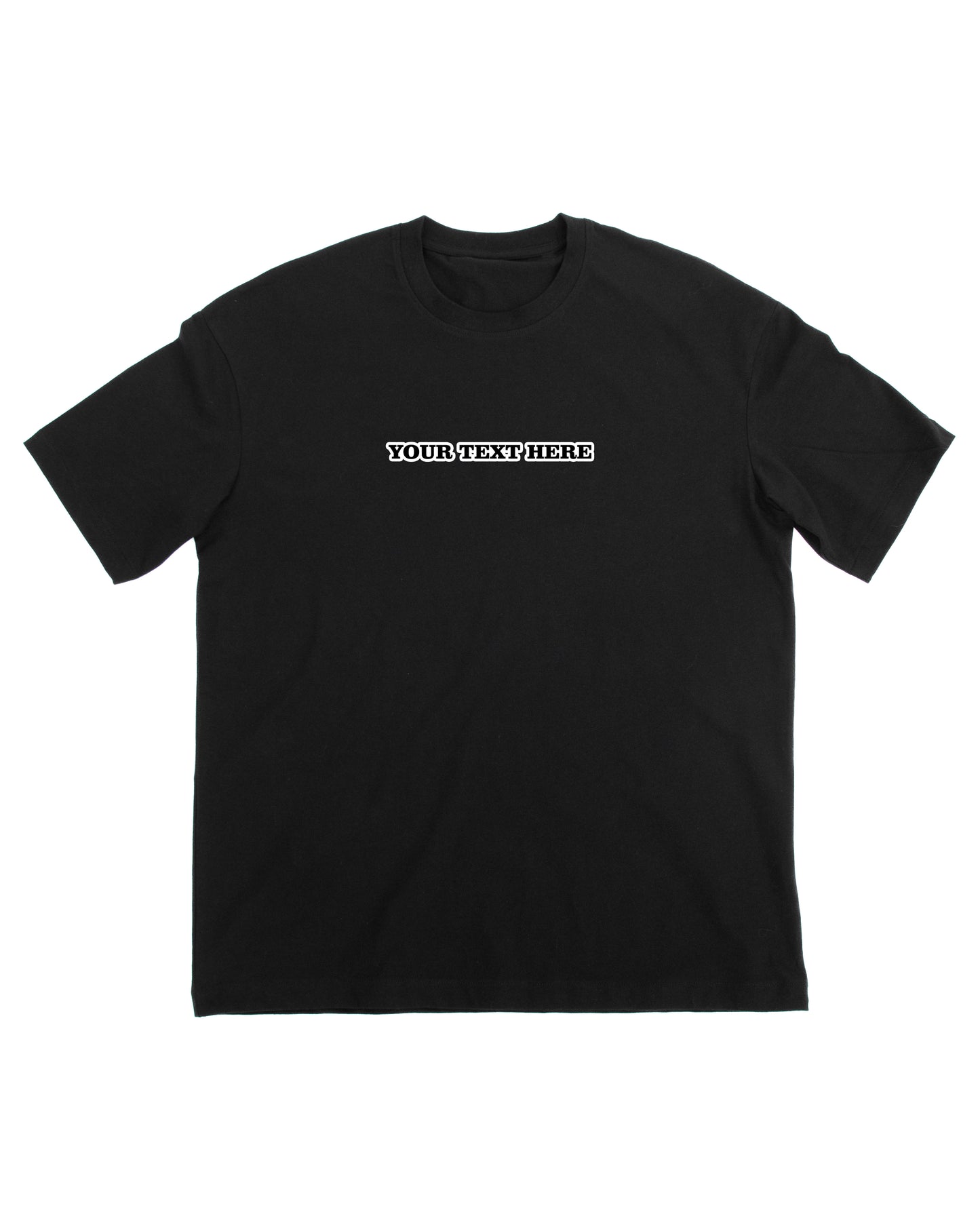 Custom Text Embroidery on T-Shirt